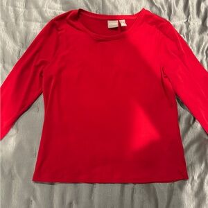 Chicos size 1 Red long sleeve shirt
